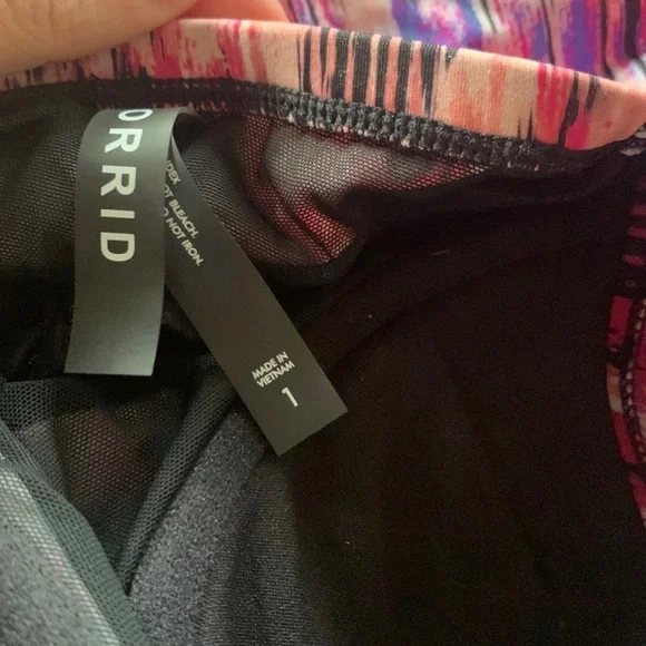 TORRID Mirage print skirted peplum one piece bathing suit, 1X. - Picture 8 of 8